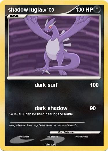 Pokemon shadow lugia