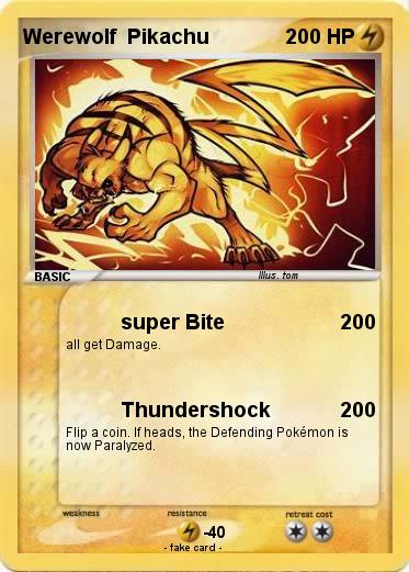 Pokemon Werewolf  Pikachu