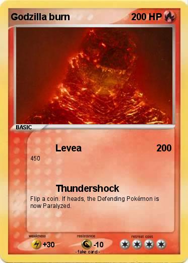 Pokemon Godzilla burn