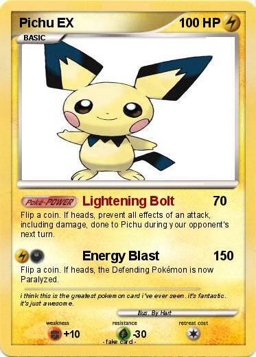 Pokemon Pichu EX
