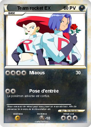 Pokemon Team rocket EX