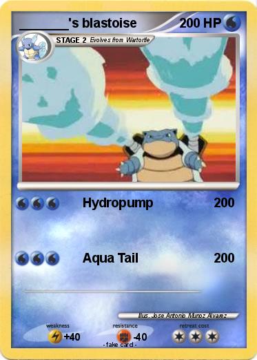 Pokemon _______'s blastoise