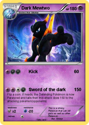Pokemon Dark Mewtwo