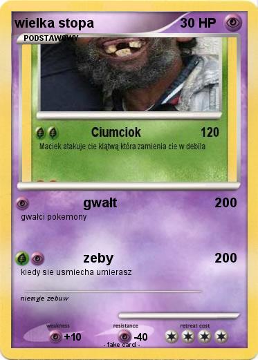 Pokemon wielka stopa