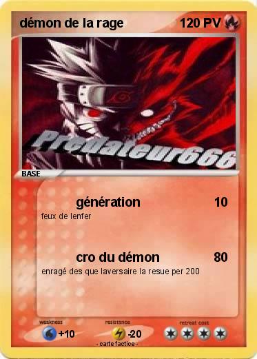 Pokemon démon de la rage