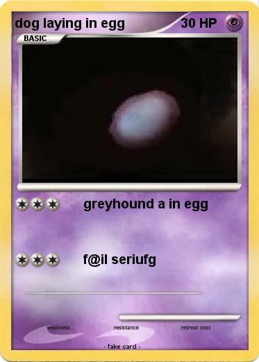 Pokemon dog laying in egg