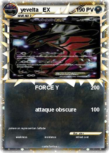 Pokemon yevelta   EX