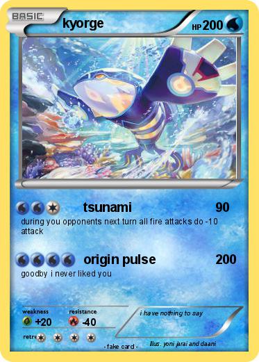 Pokemon kyorge