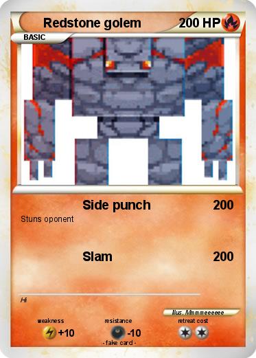 Pokemon Redstone golem