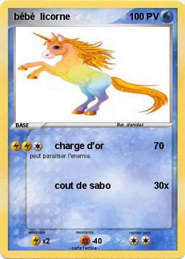 Pokemon bébé  licorne