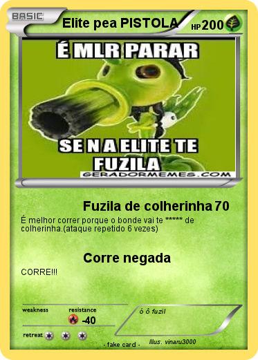 Pokemon Elite pea PISTOLA