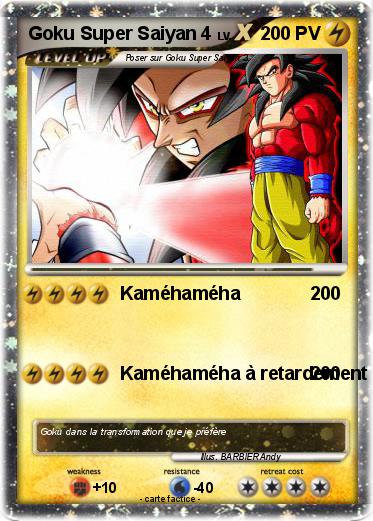 Pokemon Goku Super Saiyan 4
