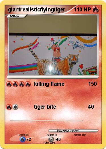 Pokemon giantrealisticflyingtiger