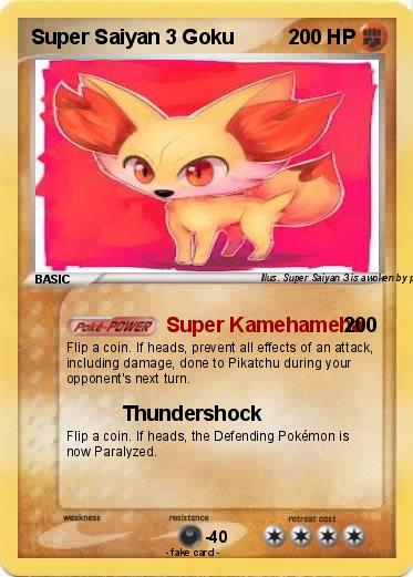 Pokemon Super Saiyan 3 Goku