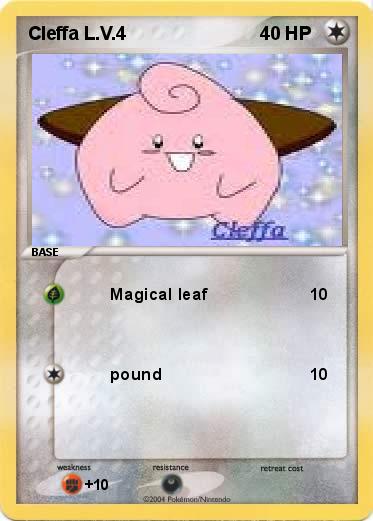 Pokemon Cleffa L.V.4