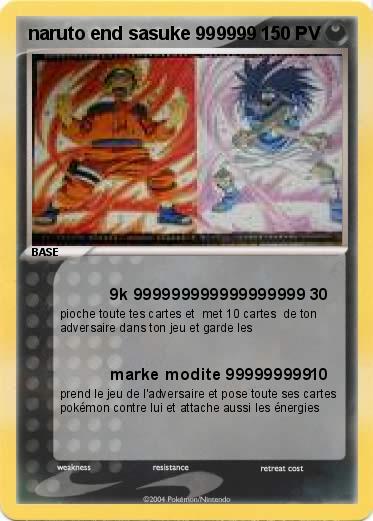 Pokemon naruto end sasuke 999999