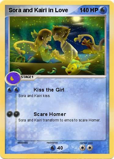 Pokemon Sora and Kairi in Love
