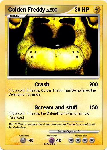 Pokemon Golden Freddy