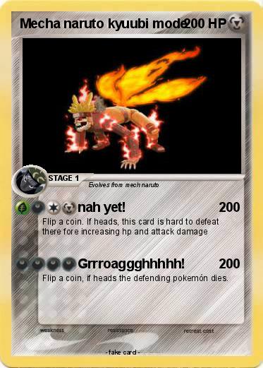 Pokemon Mecha naruto kyuubi mode