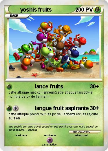 Pokemon yoshis fruits