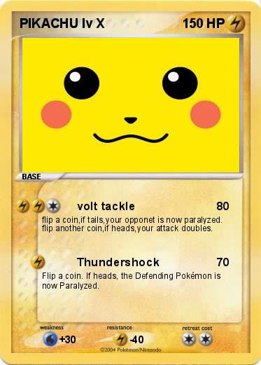 Pokemon PIKACHU lv X