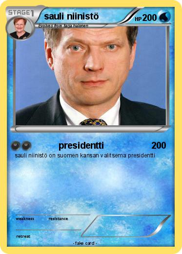 Pokemon sauli niinistö