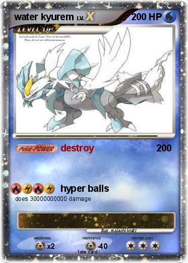 Pokemon water kyurem