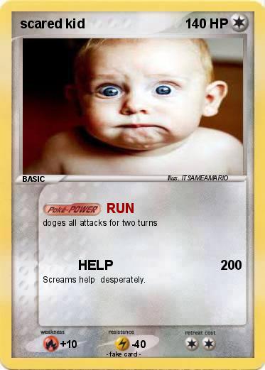 Pokemon scared kid