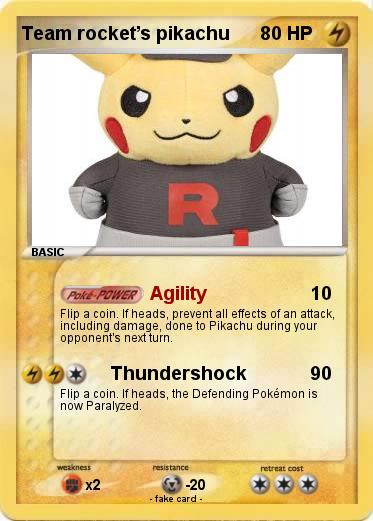 Pokemon Team rocket’s pikachu