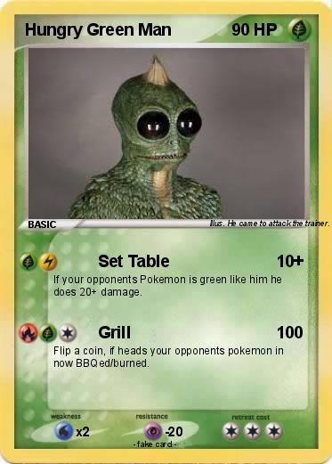 Pokemon Hungry Green Man
