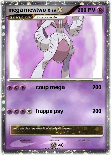 Pokemon méga mewtwo x