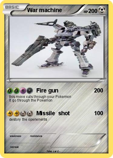 Pokemon War machine