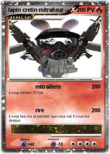 Pokemon lapin cretin mitralleur