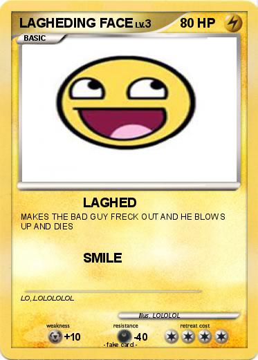 Pokemon LAGHEDING FACE