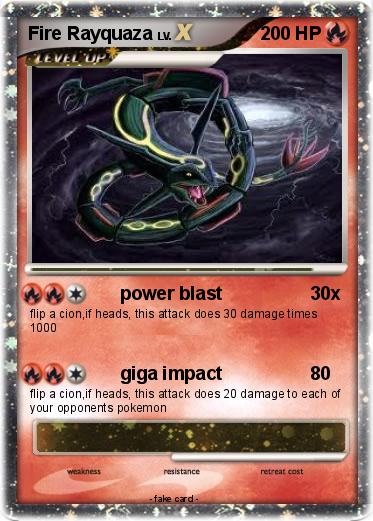 Pokemon Fire Rayquaza