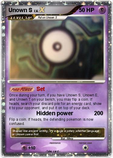 Pokemon Unown S