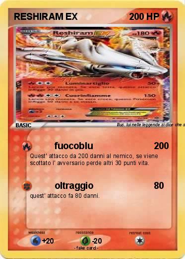 Pokemon RESHIRAM EX