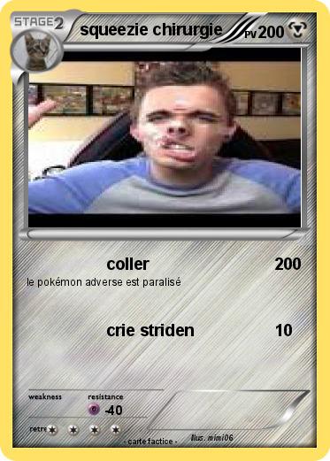 Pokemon squeezie chirurgie