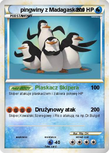 Pokemon pingwiny z Madagaskaru