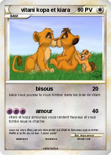 Pokemon vitani kopa et kiara