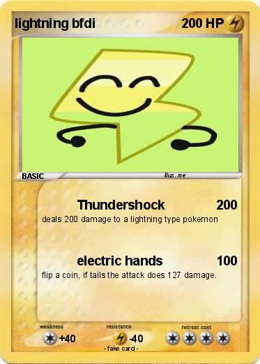 Pokemon lightning bfdi