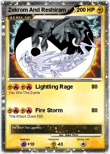 Pokemon Zekrom And Reshiram