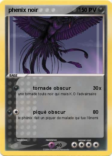 Pokemon phenix noir