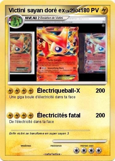 Pokemon Victini sayan doré ex