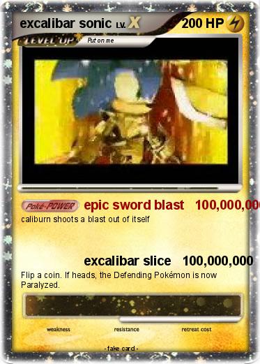 Pokemon excalibar sonic