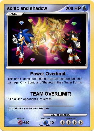 Pokemon sonic and shadow