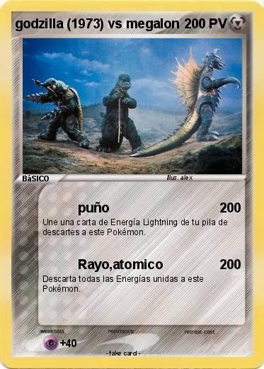 Pokemon godzilla (1973) vs megalon