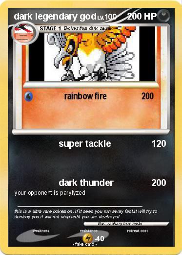 Pokemon dark legendary god