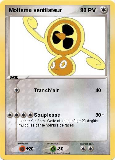Pokemon Motisma ventilateur