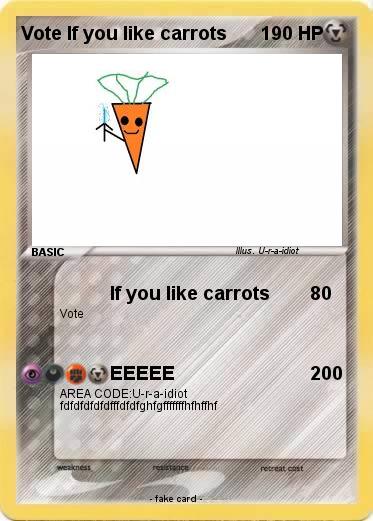 Pokemon Vote If you like carrots